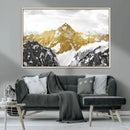 Gold Abstract Mountains Wall Art Print on Canvas, Nature by MyGreatCanvas | Canvas Wall Art Prints | Photo Prints & Wall Decor