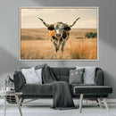 Texas Cow Wall Art Canvas Print for Farm House Wall Decor, by MyGreatCanvas | Canvas Wall Art Prints | Photo Prints & Wall Decor