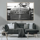Vintage Farmall Tractor Wall Art Canvas Print, Rustic