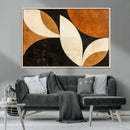 Geometric Abstract Wall Art Canvas Print, Mid Century Modern