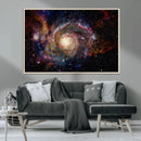 Nebula and Galaxies in Space Wall Art Canvas Print, Spiral