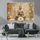 Buddha Wall Art Canvas Print, Buddha Meditation Room Decor,