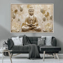 Serene Buddha Wall Art | Yoga Room Decor and Meditation Wall