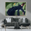 Decadent Girl by Ramon Casas Wall Art Canvas Print, Framed