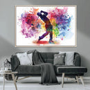 Colorful Golfer Swing Wall Art Canvas Print - Ready to Hang, by MyGreatCanvas | Canvas Wall Art Prints | Photo Prints & Wall Decor