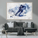 Hockey Player Wall Art Canvas Print - Sports-Inspired