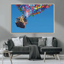 Carl Fredricksen, Up Movie Wall Art, Balloons Wall Art, Air