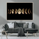 Phases of the Moon Wall Art | Canvas Print for Modern Wall by MyGreatCanvas | Canvas Wall Art Prints | Photo Prints & Wall Decor