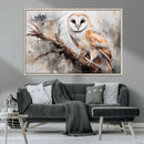 Barn Owl Wall Art | Watercolor Barn Owl Canvas Print | by MyGreatCanvas | Canvas Wall Art Prints | Photo Prints & Wall Decor