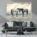Chines Style Majestic Horses Wall Art | Ready to Hang and