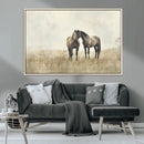 Chines Style Grunge Horses Wall Art Canvas Print by MyGreatCanvas | Canvas Wall Art Prints | Photo Prints & Wall Decor