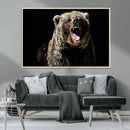 Grizzly Bear Canvas Print | Wildlife Wall Art for Cabin by MyGreatCanvas | Canvas Wall Art Prints | Photo Prints & Wall Decor