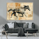 Chines Style Running Horse Western Wall Art | Farmhouse Wall