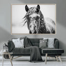 Western Wall Art | Black and White Winter Horse Wall Art | by MyGreatCanvas | Canvas Wall Art Prints | Photo Prints & Wall Decor