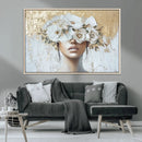 Golden Petal Wall Art - Canvas Print Flower Head Woman by MyGreatCanvas | Canvas Wall Art Prints | Photo Prints & Wall Decor