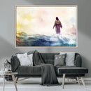 Watercolor Jesus Walking on Water Canvas Print, Christian by MyGreatCanvas | Canvas Wall Art Prints | Photo Prints & Wall Decor