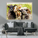 Curious Cows Farmhouse Wall Art | Ready to Hang and Framed