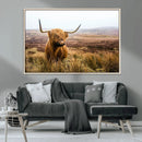 Scottish Highland Cow Canvas Wall Art – Rustic Farmhouse