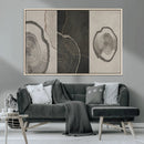 Minimalist Tree Rings Wall Art | Modern Abstract Canvas