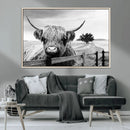 Scottish Highland Cow Wall Art | Rustic Farmhouse Décor |