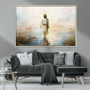 Framed Jesus Walking on Water Wall Art - 3-Panel Christian by MyGreatCanvas | Canvas Wall Art Prints | Photo Prints & Wall Decor