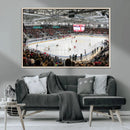 Lausanne Arena Ice Hockey Stadium Wall Art Canvas Print,
