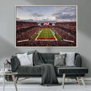 Florida Tampa Raymond James Stadium Wall Art Canvas Print -