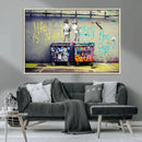 Banksy Life is Short Wall Art - Iconic Graffiti Art on by MyGreatCanvas | Canvas Wall Art Prints | Photo Prints & Wall Decor