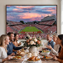 Carter-Finley Stadium Art Sunset Game Triple Canvas Wall Art