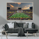 University of Michigan Wolverines Print Canvas, Football