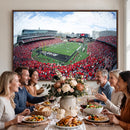 Cincinnati Bearcats Football Team Print - Nippert Stadium Wall Art Canvas Print