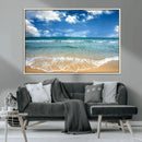 Sea View From the Beach Canvas Print