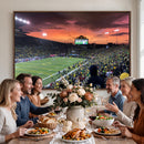 Eugene Autzen Stadium Canvas Wall Art Print – Sunset Over