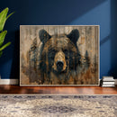 Abstract 399 Bear Wall Art | Rustic Cabin Wall Decor with