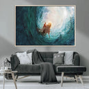 Powerful Jesus Canvas Print - Hand of Salvation,