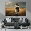 Jesus Shepherd Wall Art | Ready to Hang Triptych Canvas of