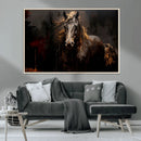 Abstract Black Horse Canvas Print for Farmhouse Wall Art | by MyGreatCanvas | Canvas Wall Art Prints | Photo Prints & Wall Decor