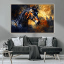 Abstract Horse Art Print - Abstract Canvas Wall Art |