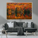 Fall Foliage Wall Art - Autumn Reflection Canvas Print, by MyGreatCanvas | Canvas Wall Art Prints | Photo Prints & Wall Decor