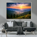 Majestic Mountain Sunrise Print | Landscape Wall Art | by MyGreatCanvas | Canvas Wall Art Prints | Photo Prints & Wall Decor