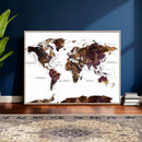 World Map Canvas Print – Detailed Map of the World Wall Art by MyGreatCanvas | Canvas Wall Art Prints | Photo Prints & Wall Decor