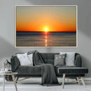 Golden Horizon Sunset Over Ocean Wall Art Canvas Print – by MyGreatCanvas | Canvas Wall Art Prints | Photo Prints & Wall Decor