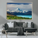 Mount Cook and Lake Pukaki Canvas Wall Art Print – Majestic by MyGreatCanvas | Canvas Wall Art Prints | Photo Prints & Wall Decor