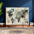 Framed Vintage World Map Wall Art – Abstract Map Canvas by MyGreatCanvas | Canvas Wall Art Prints | Photo Prints & Wall Decor