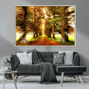 Sunshine in Forest and Trees Wall Art Canvas Print by MyGreatCanvas | Canvas Wall Art Prints | Photo Prints & Wall Decor