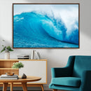 Big Ocean Surfing Wave Wall Art Canvas Print