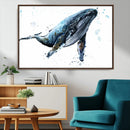 Watercolor Whale Wall Art Canvas Print by MyGreatCanvas | Canvas Wall Art Prints | Photo Prints & Wall Decor
