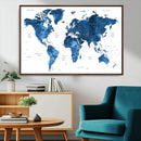 World Map Canvas Print – Framed Detailed Map of the World by MyGreatCanvas | Canvas Wall Art Prints | Photo Prints & Wall Decor