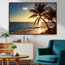 Sunset Palm Trees Wall Art Canvas Print by MyGreatCanvas | Canvas Wall Art Prints | Photo Prints & Wall Decor