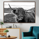 Longhorn Steer Canvas Print Wall Art, Highland Cow Canvas by MyGreatCanvas | Canvas Wall Art Prints | Photo Prints & Wall Decor